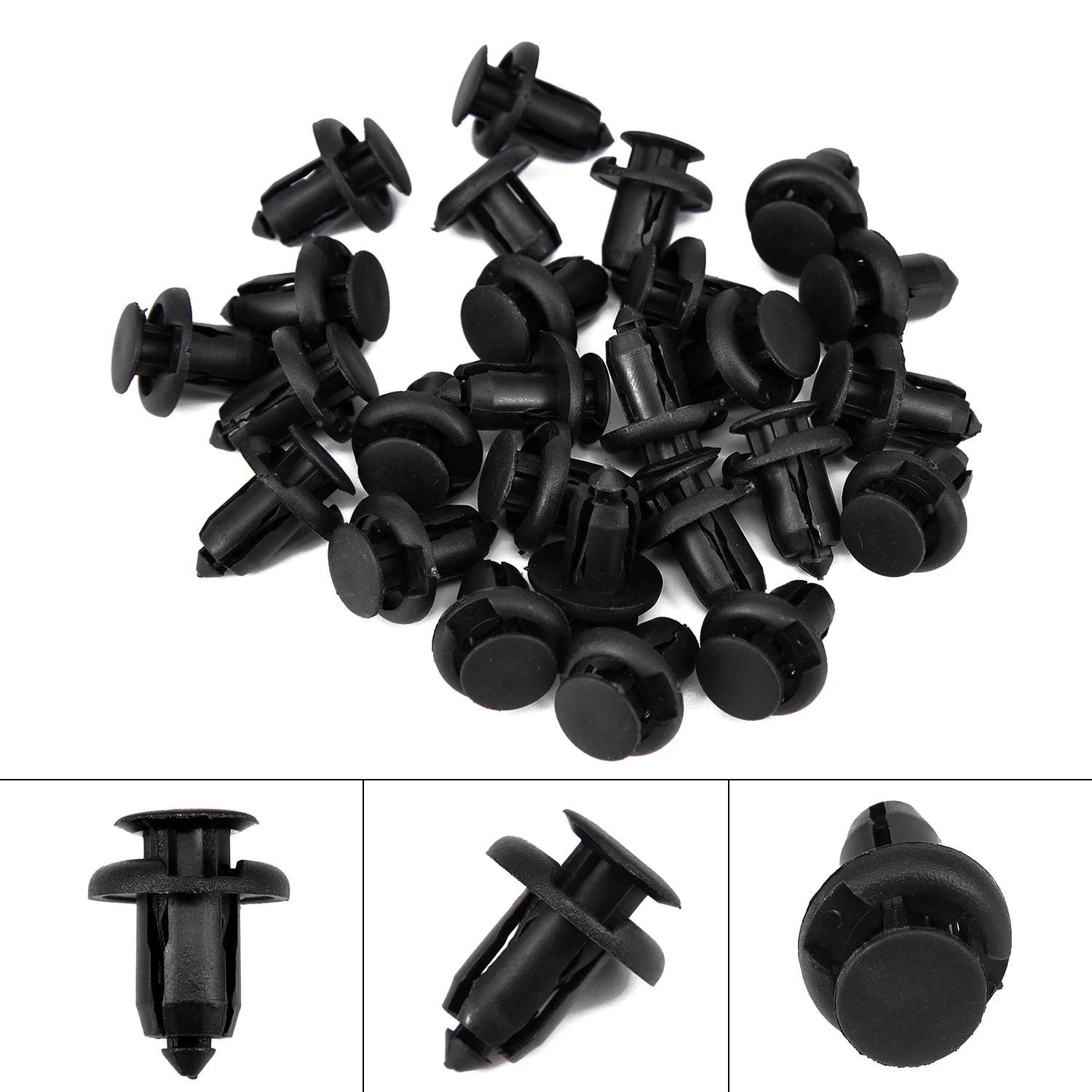 

Black Rivets Retainer Clips for Honda Acura Car Parts Plastic Fittings Useful