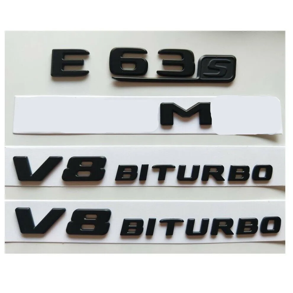 Полностью матовый черный для E63s AMG V8 BITURBO Эмблемы Mercedes W212 W213|Эмблемы| |