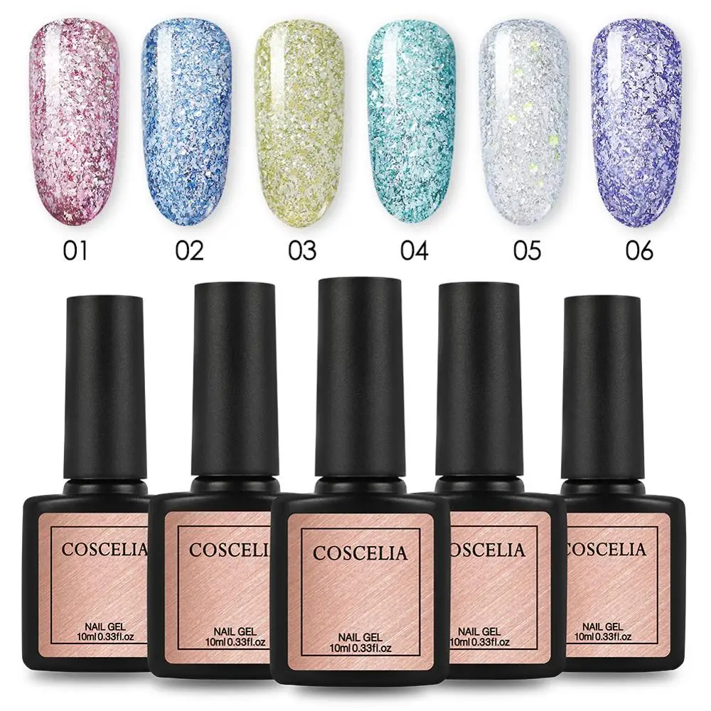 GEL SET C COSCELIA 10 мл набор гель-лаков для ногтей все для маникюра Набор для гель-лака инструменты для маникюра дизайн ногтей оранжевые палочки толкатель набор для ногтей - Цвет: GEL SET C