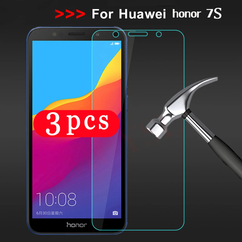 

3Pcs 9H protective film for huawei honor 7A 7C pro honor 7 7S 7X tempered glass phone screen protector smartphone on the glass