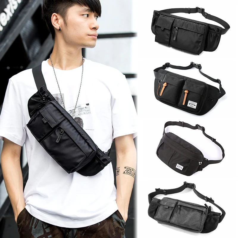 Waist Pack Men Casual Functional Chest Waterproof Bag Men Belt Bum Bag Male Phone Wallet Pouch Bags Fashion Mini Fanny Pack earphone hole bag casual canvas unisex sports running bum bag fanny pack men women travel waist bags phone zip belt pouch wallet