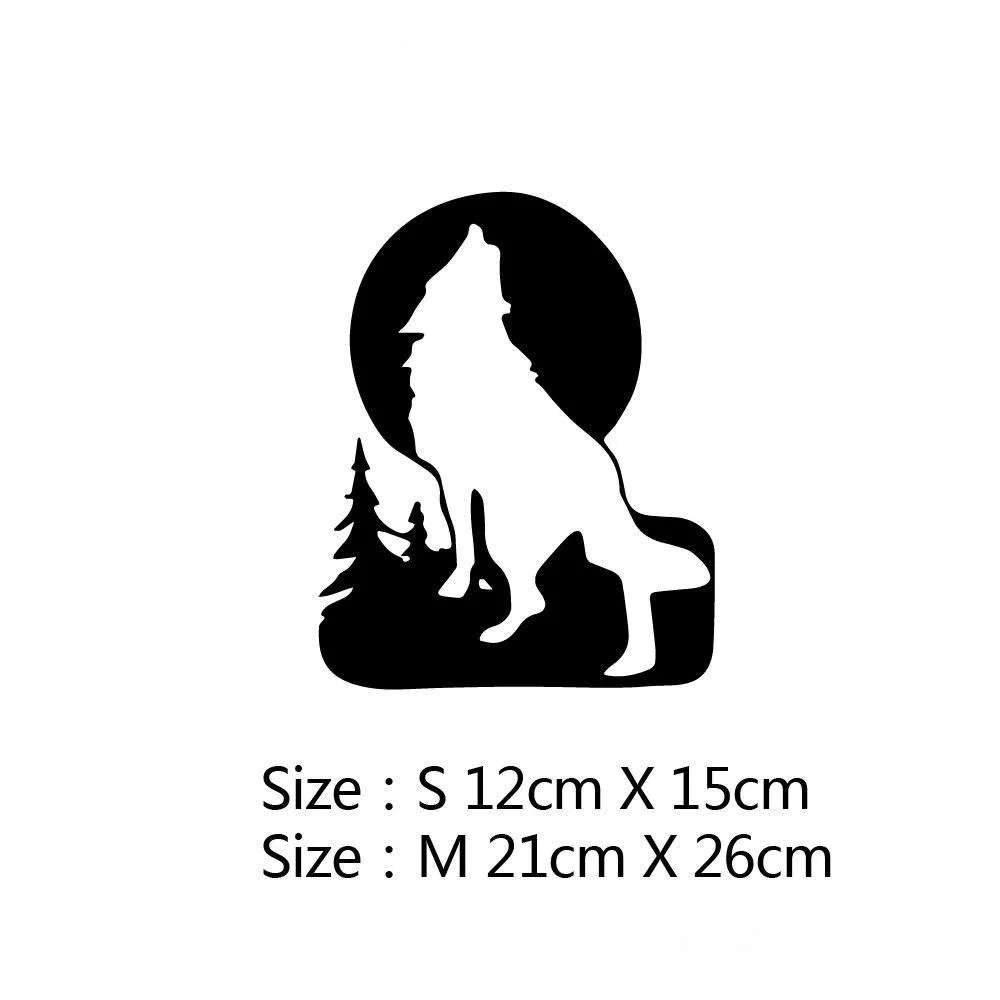 

Car Stickers Decor Motorcycle Decals Wolf Decorative Accessories Creative Sunscreen Waterproof PVC.