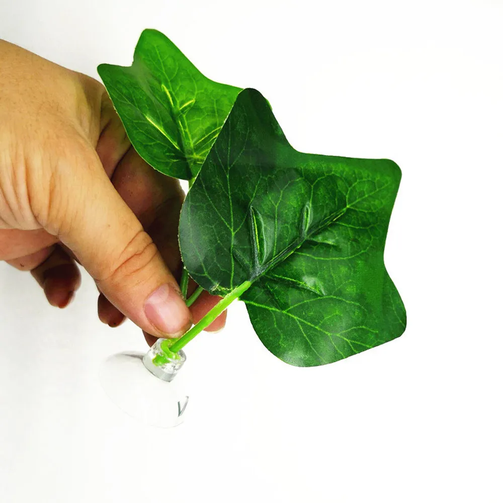 Кровать-гамак для растений с листьями на присоске украшение аквариумов | Дом и