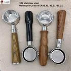 Держатель фильтра из нержавеющей стали 304, 51 мм, портативный фильтр для кофе без дна для Delonghi ECO310 ECP35.3133,2131,21 