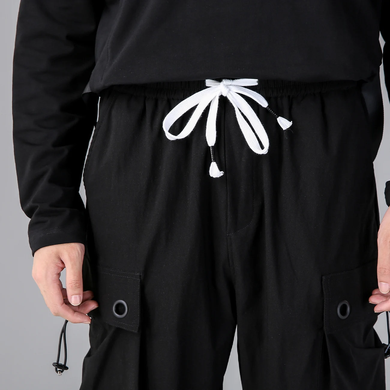 

11 BYBB'S DARK Hip Hop Drawstring Pockets Cargo Pants Men Harajuku Streetwear Sweatpants Tactical Joggers Men Trousers Techwear