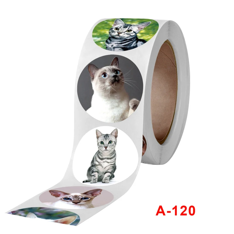 

Kawaii Cat Stickers Sealing Labels Reward School Teacher Cute Animals Kids Stationery Sticker Gift Decoration