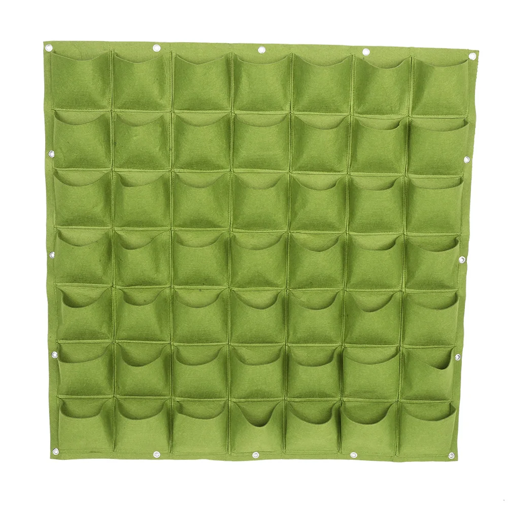 

49 Pockets Vertical Felt Garden Wall Hanging Planter Plants Growing Container Bag For Planting Flowers Strawberries Vegetables