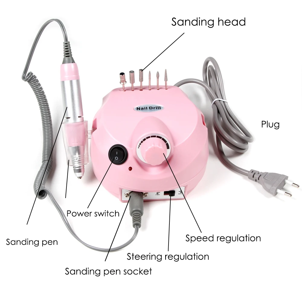 Электрический аппарат для маникюра гель удаления кутикулы 10 шт. фрезерные сверла