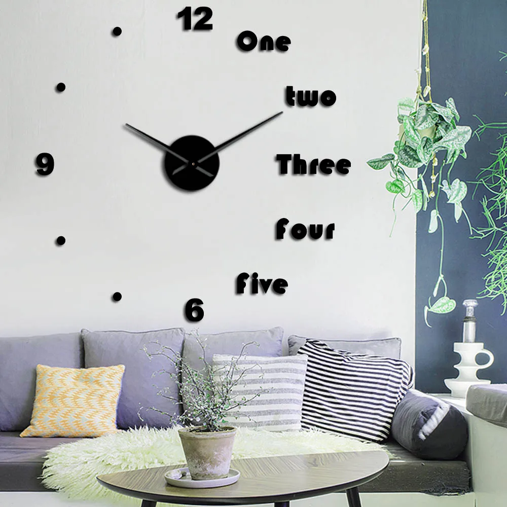 DIY английская стена для писем часы аналоговые кварцевые сделай сам гигантский