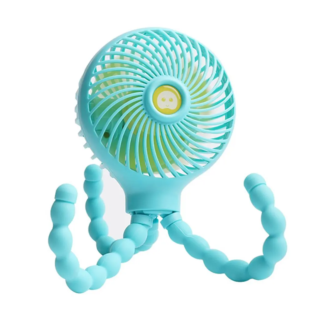 

Handheld Fan 3 Speed Portable Clip on Stroller Fan Battery Operated Personal Desk Fan With Flexible Tripod