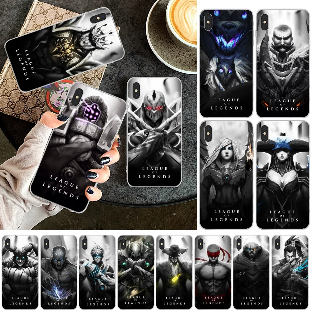 LJHYDFCNBr чехол для iPhone 11 pro XS MAX 8 7 6 6S Plus X 5 5S SE XR League of Legends lol Hero Bling | Мобильные телефоны