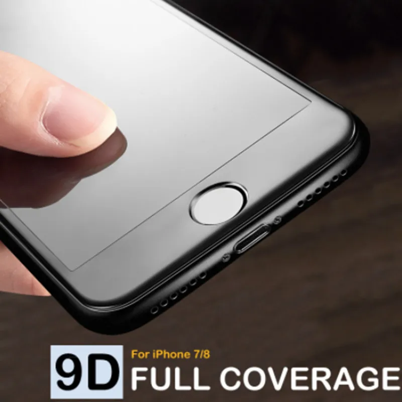 Закаленное стекло 9D с закругленными краями для iPhone 11 pro X XS защитное полным