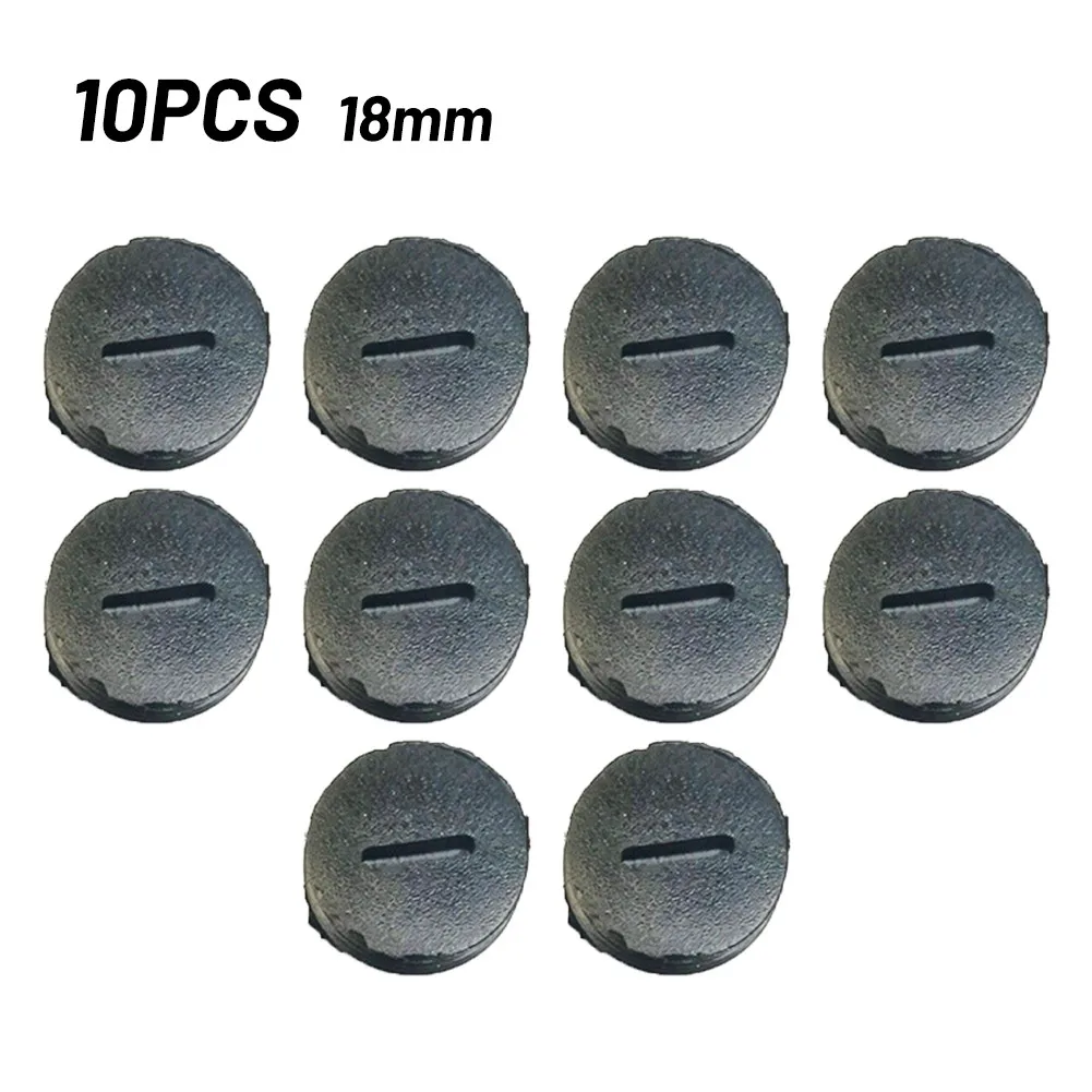 

10pcs Black Plastic Screw Carbon Brush Holder Case Dia. 16mm / 17mm/18mm / 20mm / 22mm Garden Tool Accessories