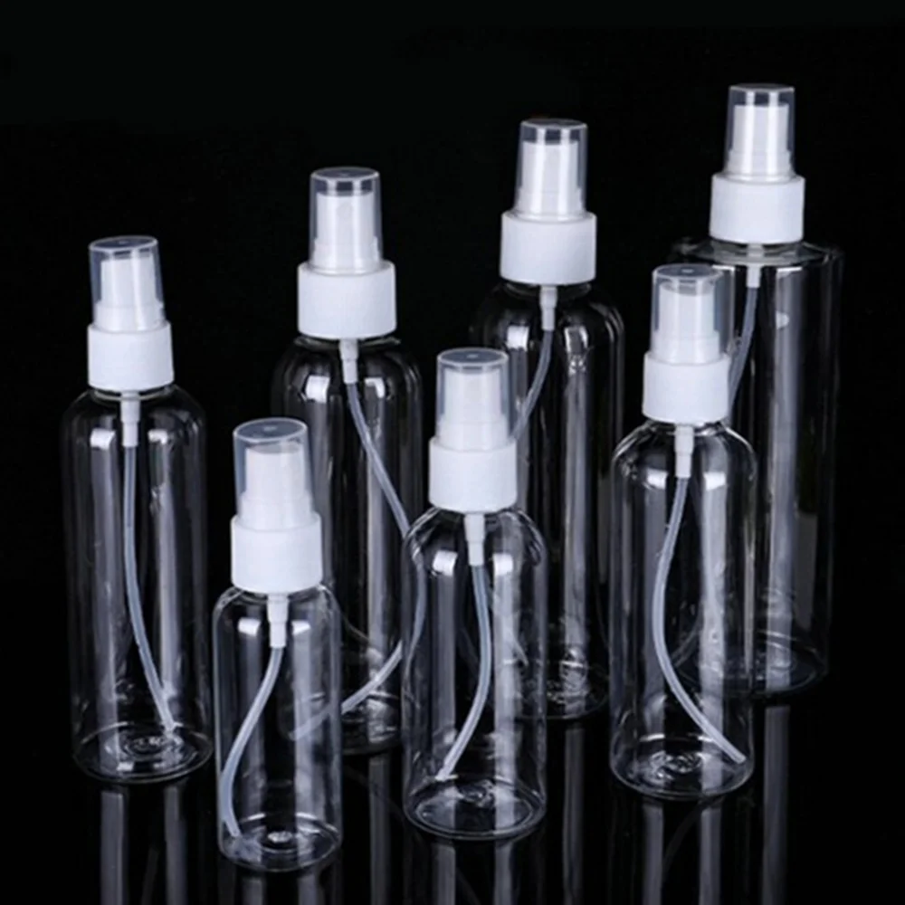 

Empty PET Plastic Spray Bottle, 10ml-100ml Transparent Clear Perfume Atomizer Bottle Refillable Perfume Bottle Fine Mist Spray