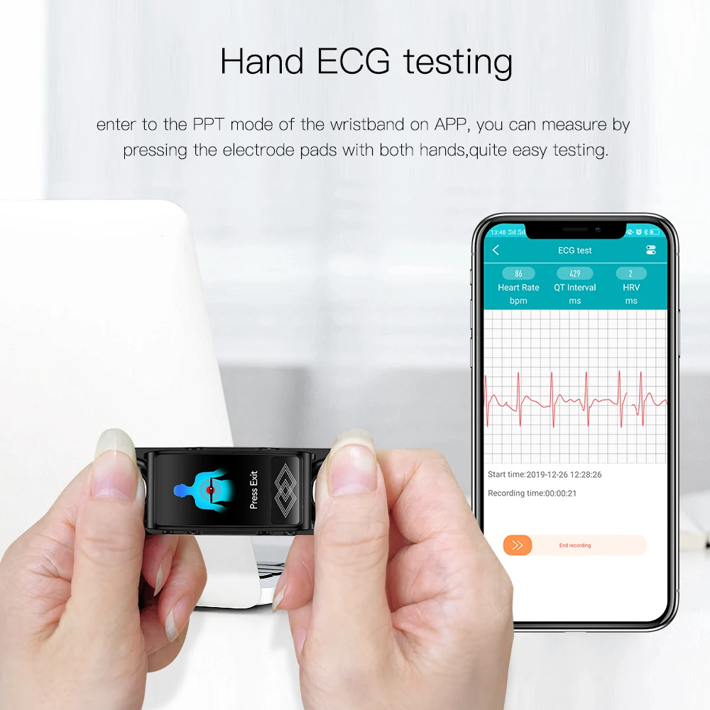 P10 Health Smart Watch Mulit disease Screening Bracelet Dynamic ECG Monitor Heart Rate HRV Report Fitness Tracker For Men Women |