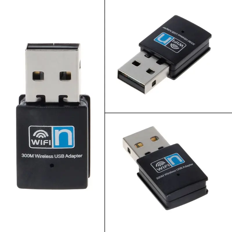

Mini 300Mbps USB RTL8192 Wifi Dongle WiFi Adapter Wireless Receiver Network Card Antenna 802.11 n/g/b wi fi LAN Adapter For