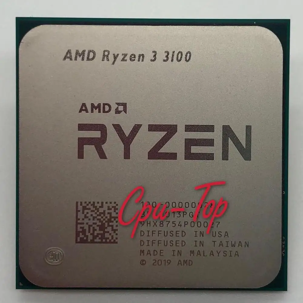 AMD Ryzen 3 3100 R3 6 ГГц четырехъядерный восьмипоточный процессор 65 Вт L3 = 16M 100 000000184