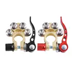 2 шт., автомобильные клеммы для аккумуляторов 12 В