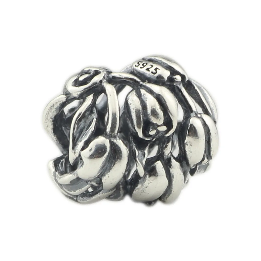 S925 стерлингового серебра Diy Ювелирные изделия бусины в форме тюльпана для