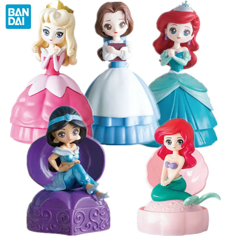 BANDAI Принцесса Серия большая голова кукла белая Снежная принцесса Белль Алиса