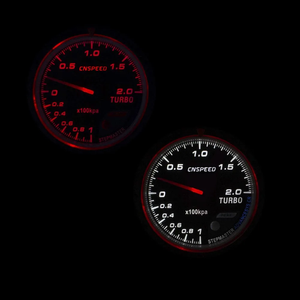 Автомобильный датчик давления Turbo Boost CNSPEED измеритель красного и белого цвета