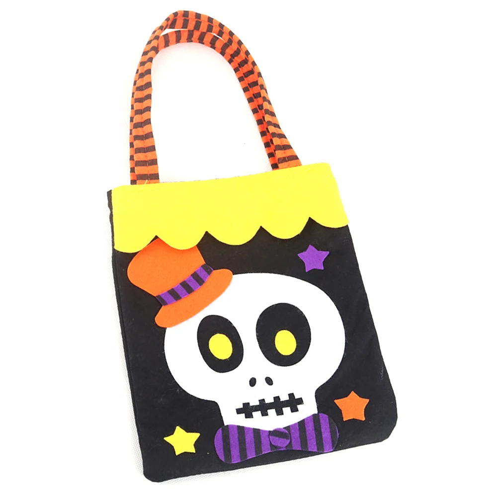 Skull Лучшие продажи Хэллоуин Дети конфеты сумки ткань креативный Тыква призрак ведьмы подарки сумки трюк или лечения декоративные принадлежности для вечеринок - Цвет: Skull