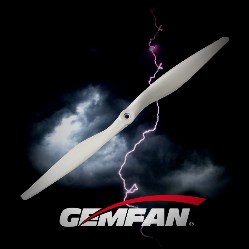 Gemfan 1710 17X10 10-дюймовый Стекловолоконный нейлоновый 2-Лопастной CCW серый электрический пропеллер для радиоуправляемого самолета с неподвижным крылом самолета DIY части