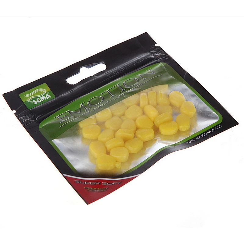 

New 30Pcs Soft Corn Fish Baits Simulation Corn Niblet Kernels Fishing Lures Tackles with Corn Smell Approx
