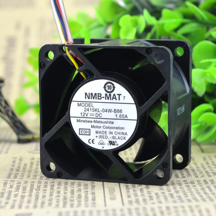 Новый 6038 DC12V 1.65A 2415KL-04W-B86 ШИМ 6 см защиты электродвигателя Вентилятор охлаждения |