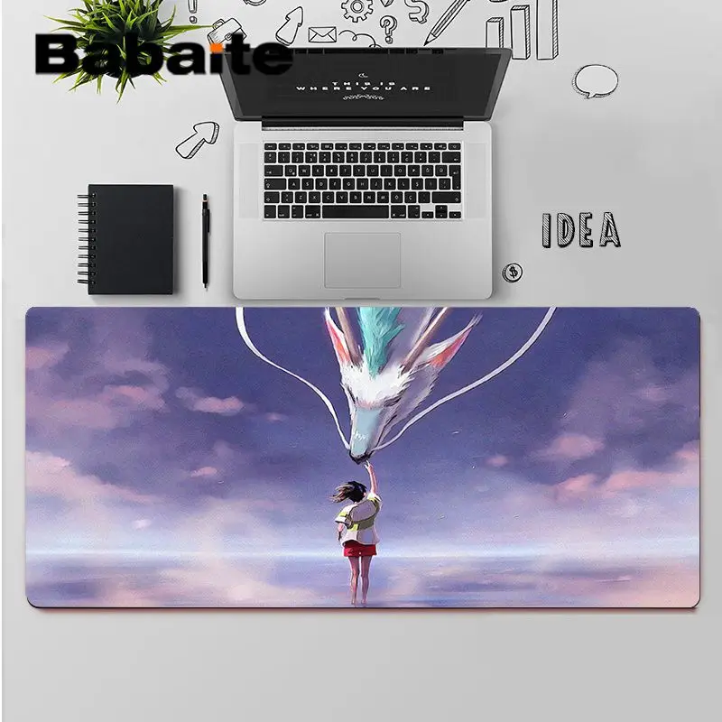 

Babaite Studio Ghibli Spirited Away Totoro Customized laptop Gaming mouse pad Free Shipping Large Mouse Pad Keyboards Mat