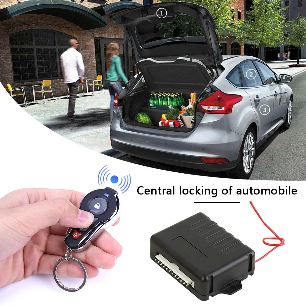 

Car Remote Locking Central Door Kit Car Remote Central Door Locking Kit Auto Keyless Entry Alarm System 410/T238