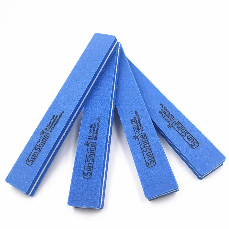 Профессиональные пилочки для ногтей буфер 100 \ 180 грит тонкие квадратные