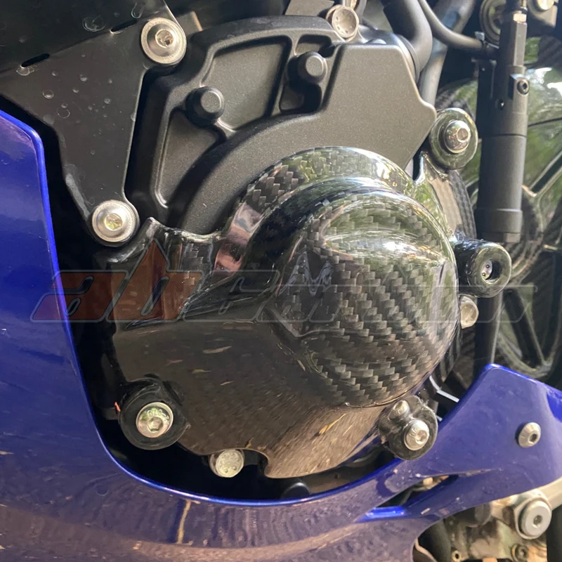 Крышка для генератора средняя Yamaha R1 2015-2021 углеродное волокно 100% твилл |