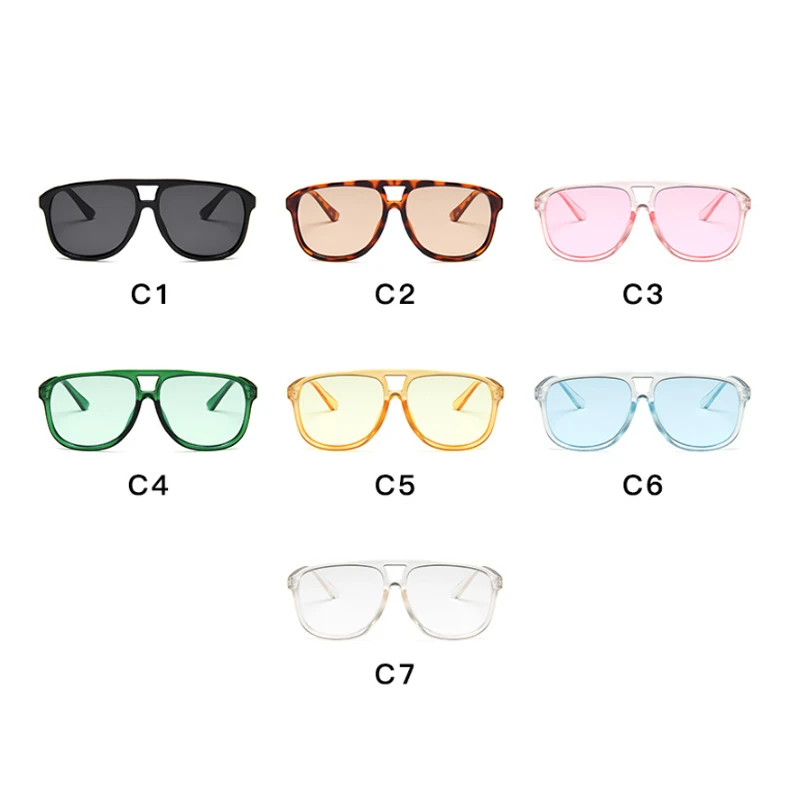 

2021 Vintage Green Square Sunglasses Women Brand Designer Retro Sunglass Rectangle Sun Glasses Female Candy Color Eyewears