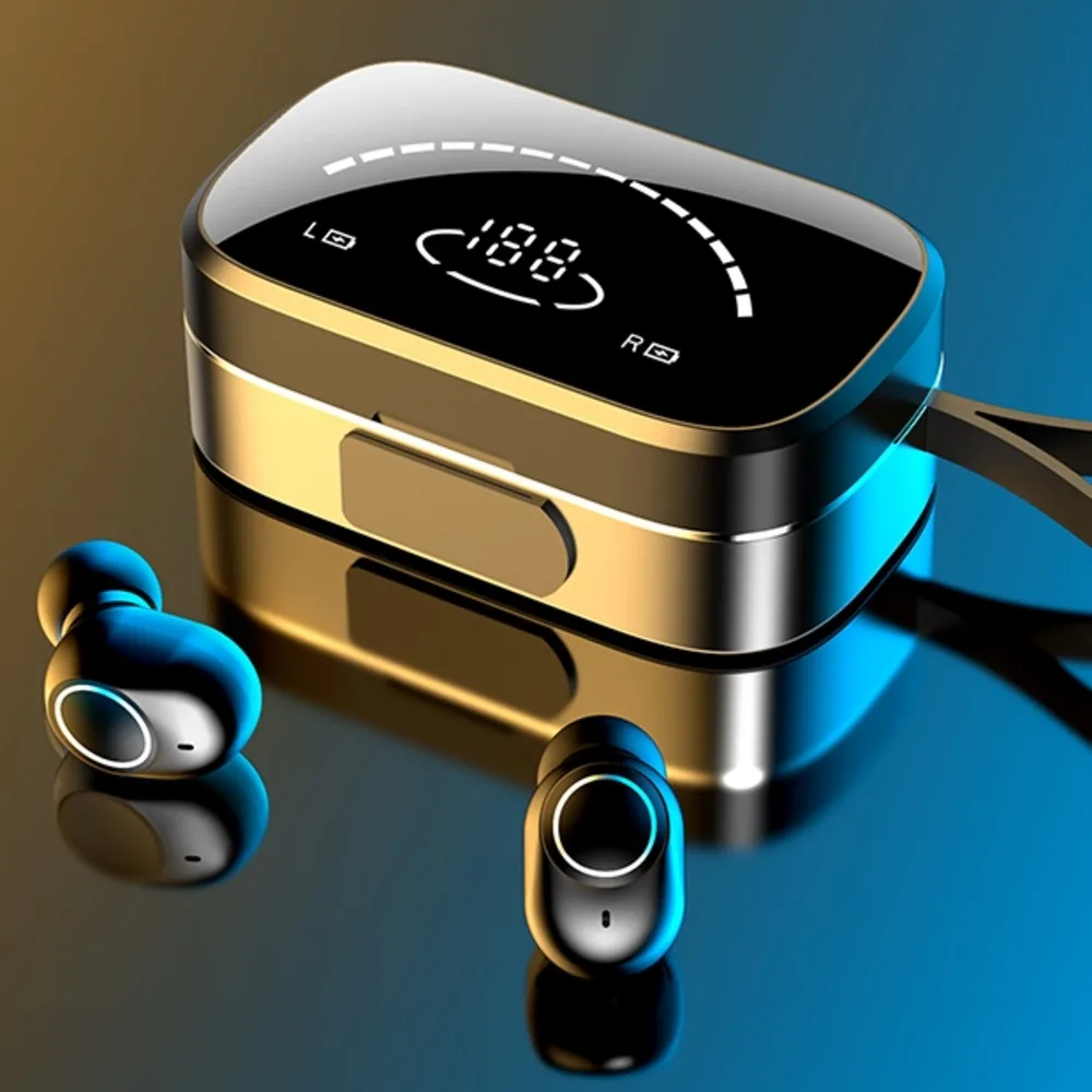 

Bluetooth-гарнитура TWS, беспроводной шлем, светодиодный дисплей, зарядный бокс, Спортивная, водонепроницаемая, с микрофоном