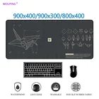 Коврик для мыши, черный, с оригами, нескользящий