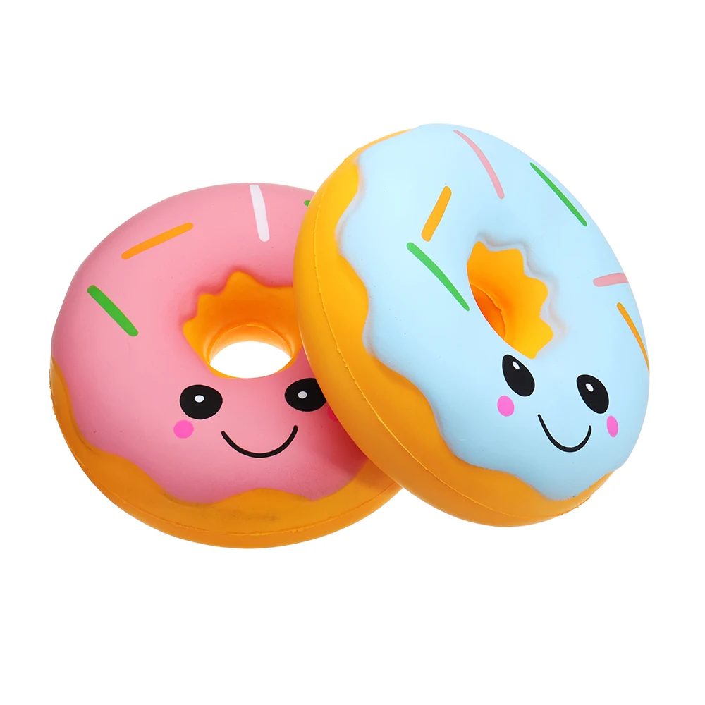 Большая мягкая игрушка 25 см большая Kawaii сжимаемая пончик медленно