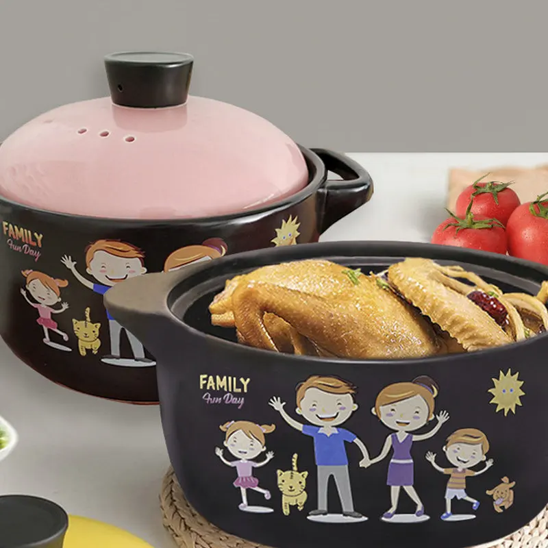 Высокотемпературная устойчивая кастрюля для супа керамическая тушеная газовое