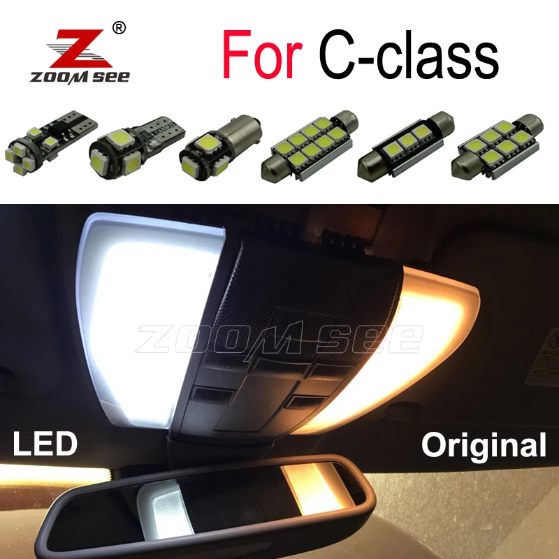 Идеальный белый светодиодный светильник Canbus для Mercedes Benz C class W202 W203 W204 S202 S203 S204 C203 C203 C204 C204(93-14