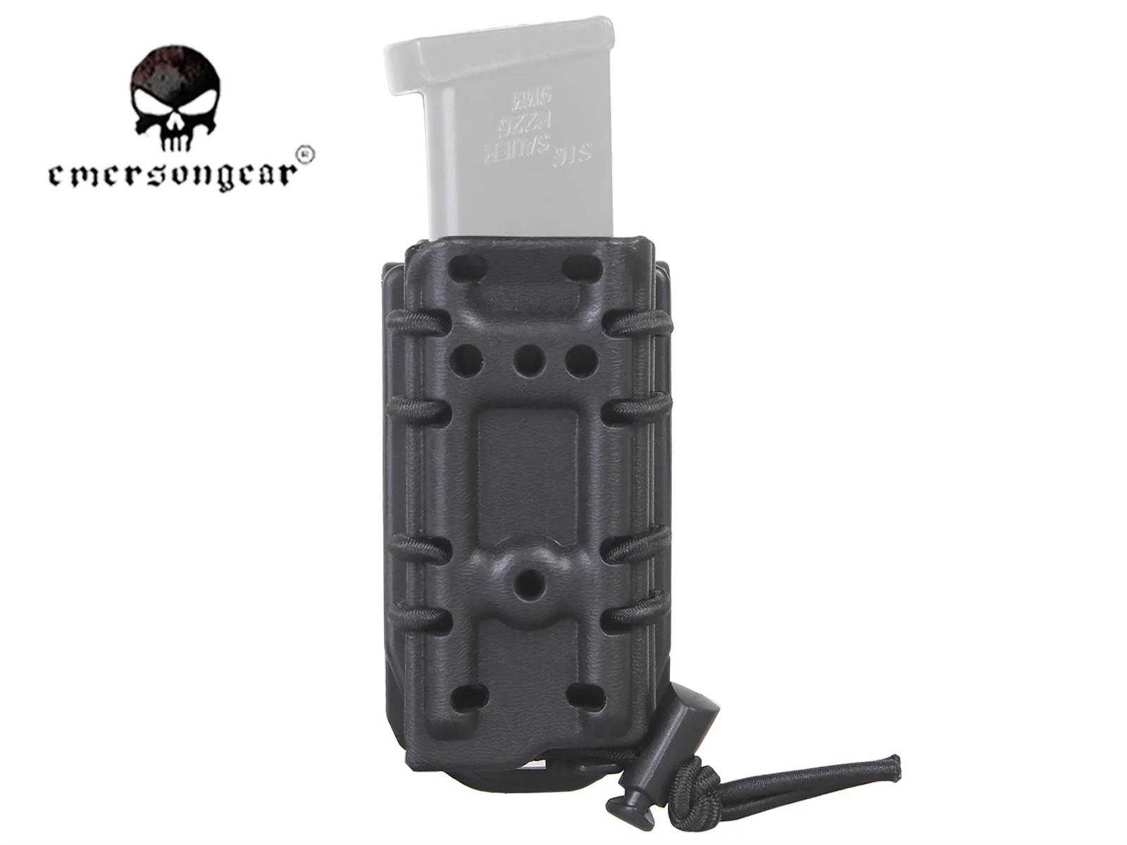 Black Emerson g-код стиль 9 мм Тактический Подсумок кобура Быстрый mag пистолет военный Быстрый Mag кобура Быстрый модуль EM6406 - Цвет: Black