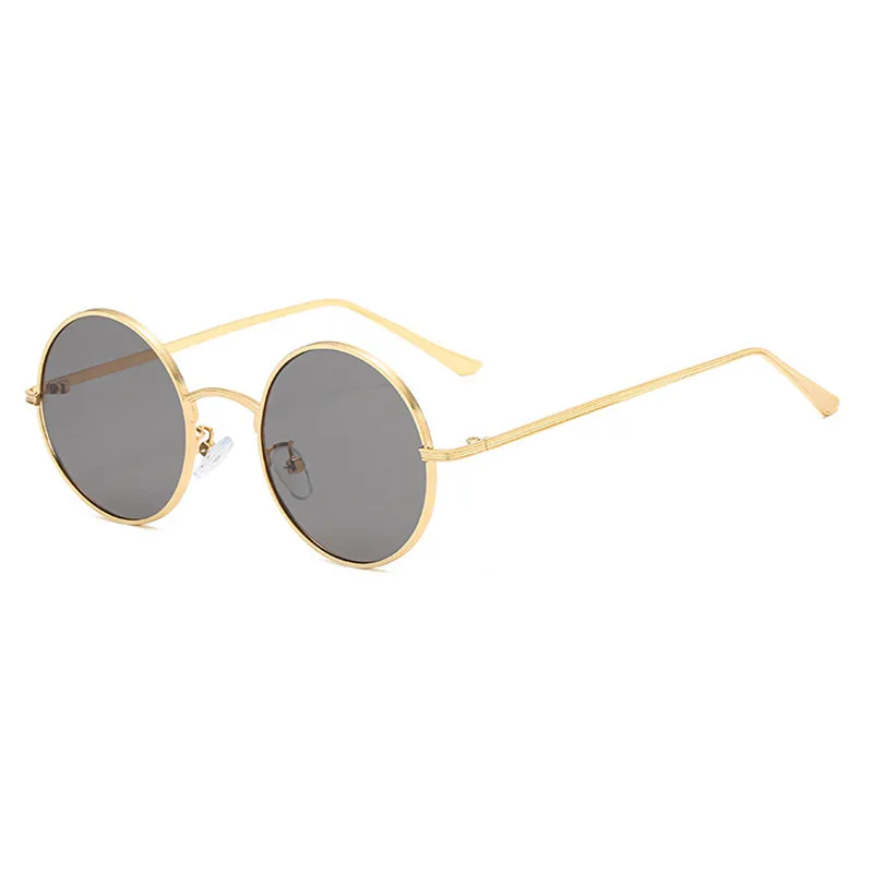 

New Vintage Men Sunglasses Women Retro Punk Style Round Metal Frame Colorful Lens Sun Glasses Fashion Eyewear Gafas Sol Mujer