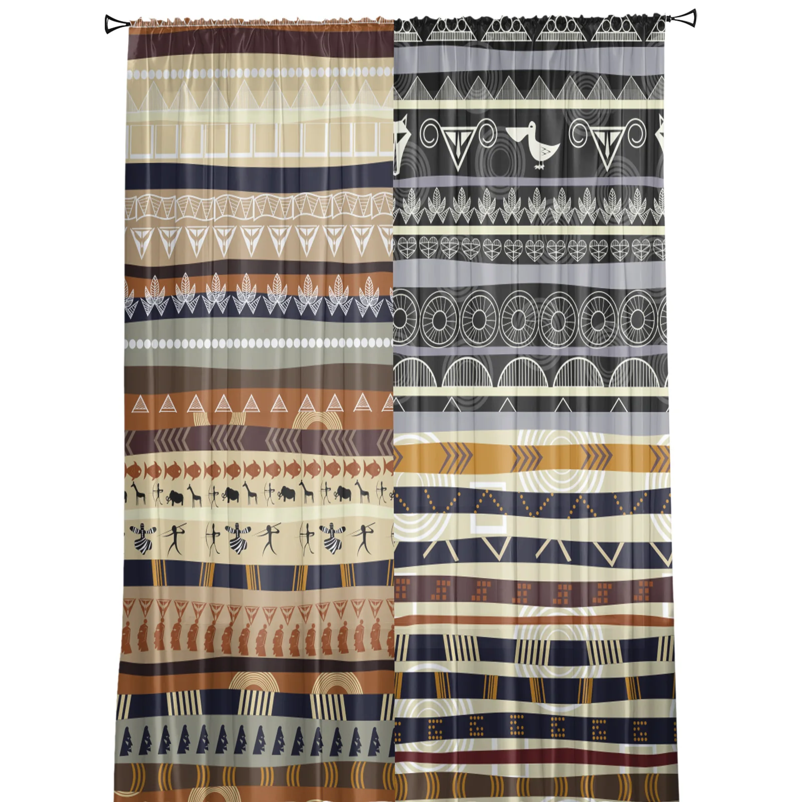 Африканские индийские Слоны Оконные Занавески для гостиной тюлевые занавески