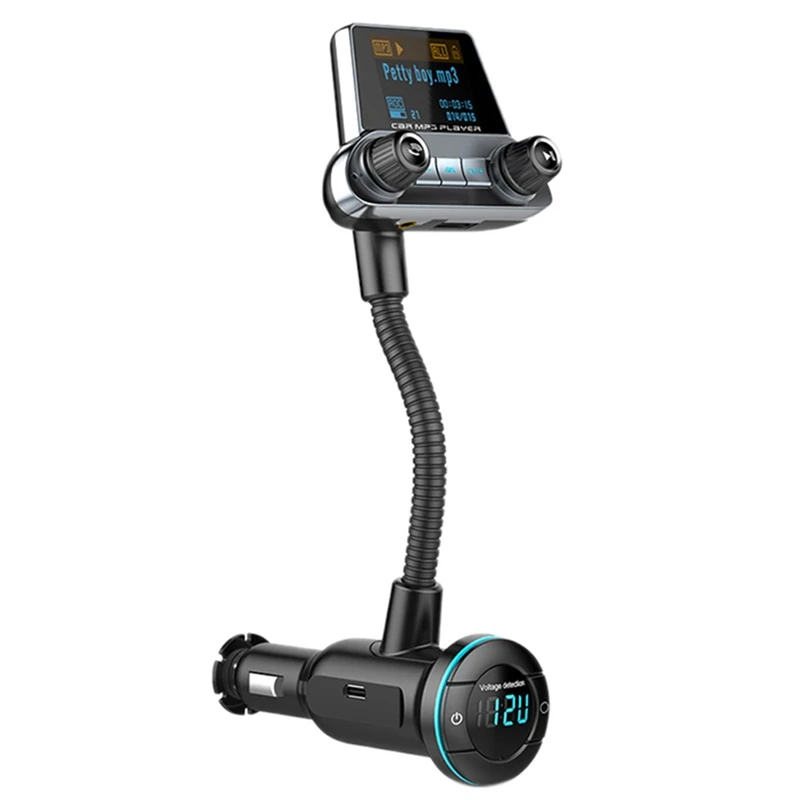 

Автомобильный MP3-плеер с Bluetooth, многофункциональное автомобильное зарядное устройство с двумя экранами и длинным полюсом, быстрая зарядка, ...