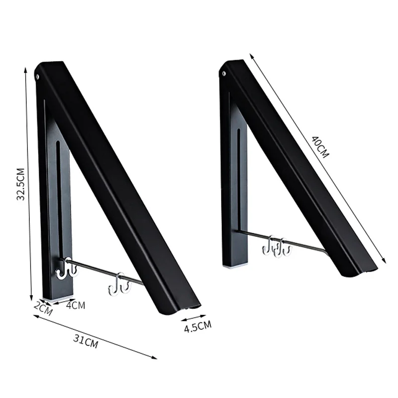 Складная сушилка для белья ванной комнаты регулируемая выдвижная инструмент