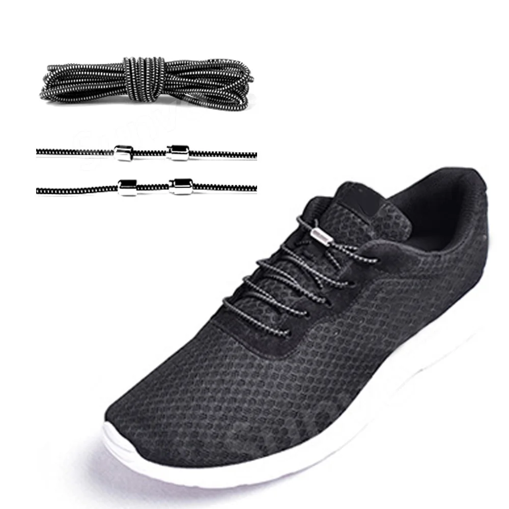 Эластичные круглые шнурки для обуви без завязывания детей и взрослых ремешок