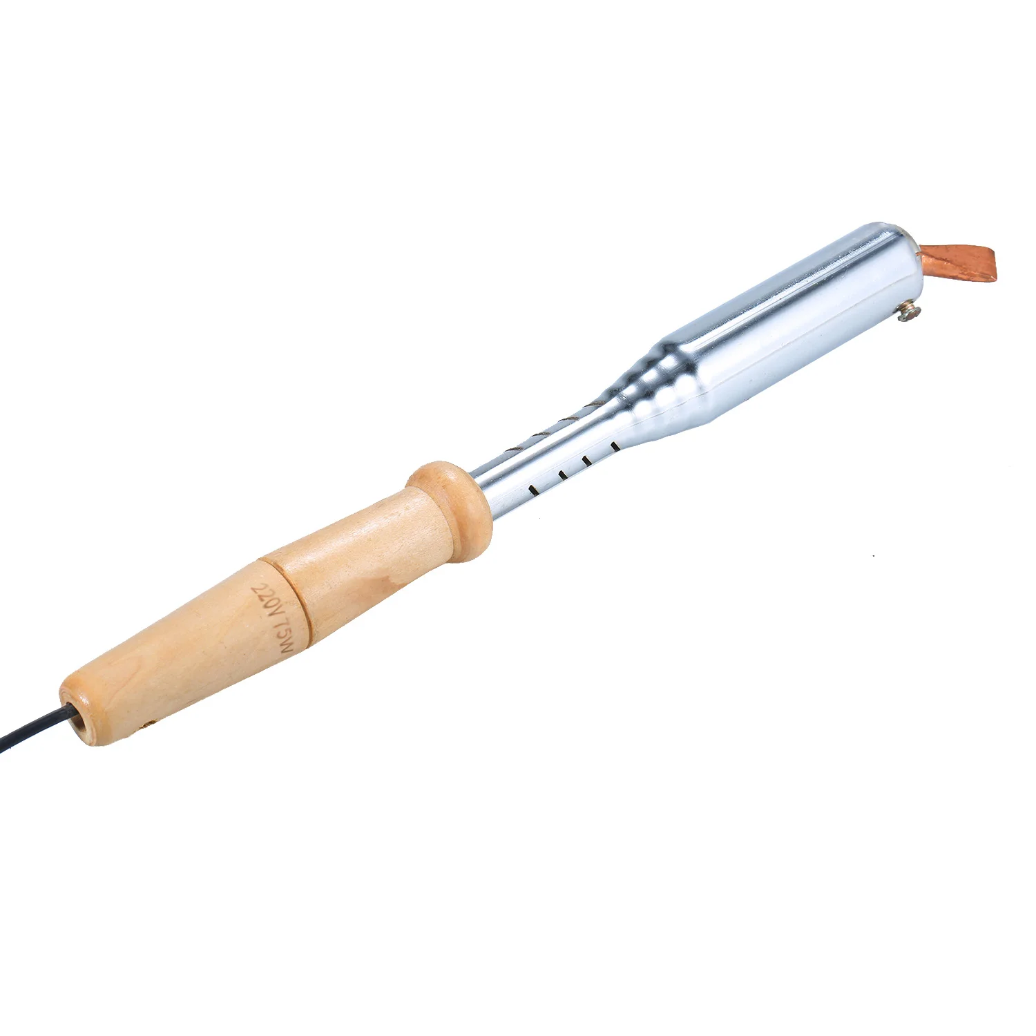 75 Вт 300 Электрический паяльник с внешним нагревом деревянный изогнутой плоской