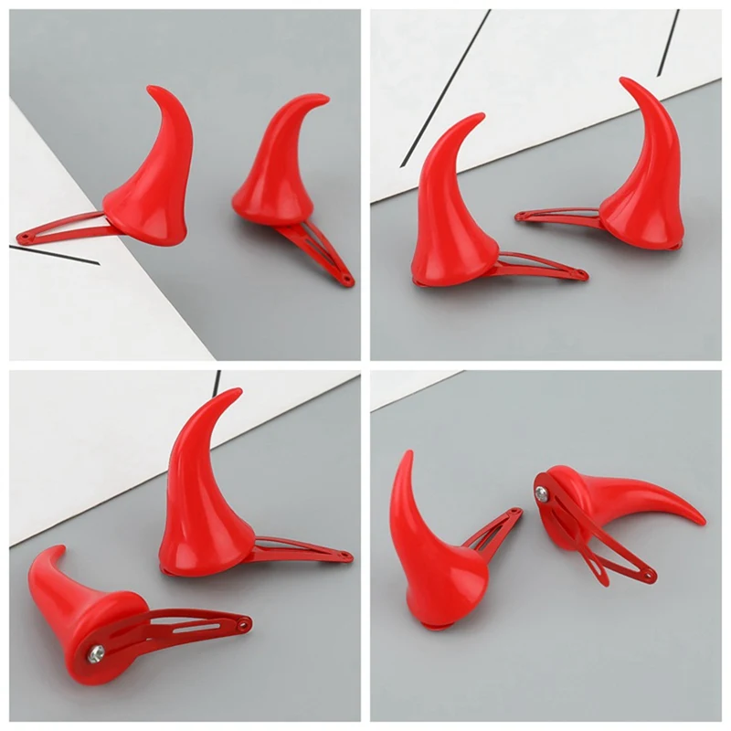 2 шт./компл. Женская шикарная стерео гарнитура на Хэллоуин дьявольские рожки с