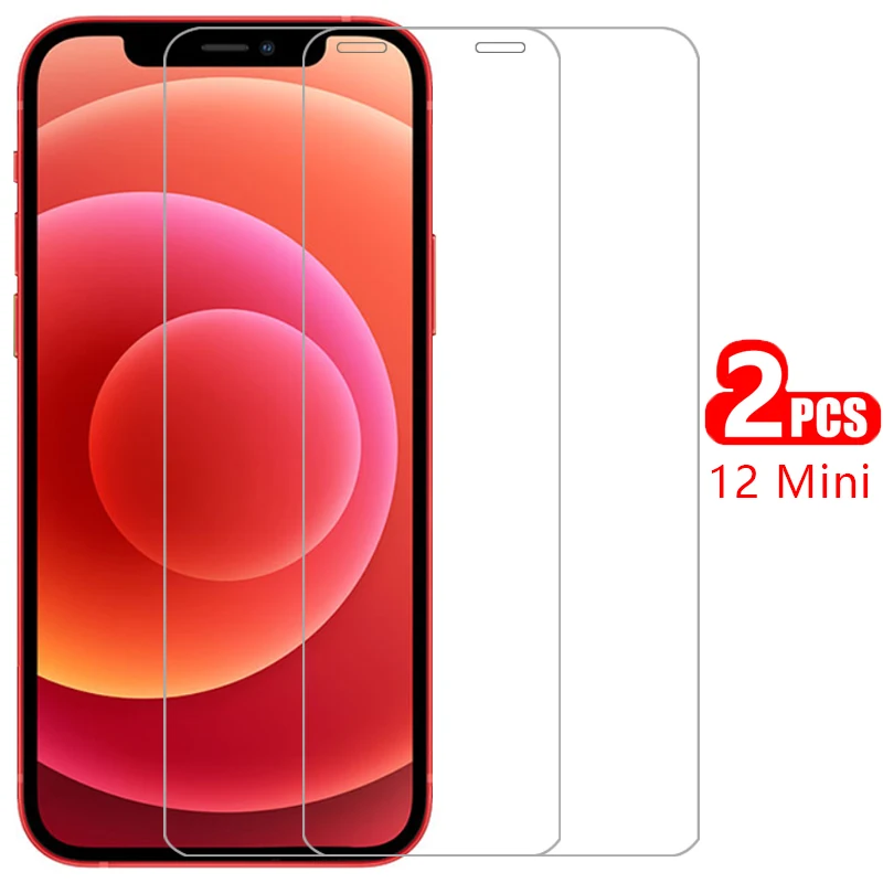

case for apple iphone 12 mini cover tempered glass screen protector on i phone 12mini iphone12mini min 5.4 protective coque bag