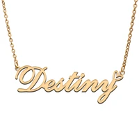 destiny name tag necklace personalized pendant jewelry gifts for mom daughter girl friend birthday christmas party present