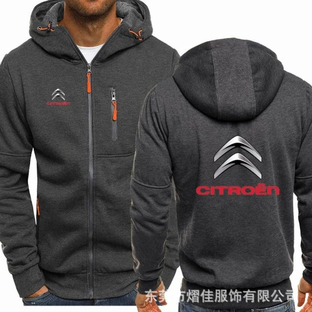 

2021 fashion men's Spring New motorcycle CITROEN Hoodie cotton casual zipper men's Hoodie